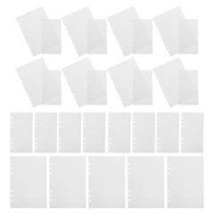 80Pcs Reusable Sticker Storage Binder Sheets Double Sided White Paper for Crafts