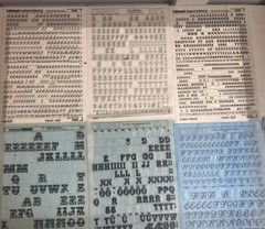 Letraset Letters Numbers Lot Of 85+ Sheets Many Fonts/Sizes + Chartpak Formatt