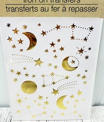 Lot of 4 Iron On Transfers Gold Foil Butterflies Flowers Leopard Crafters Square