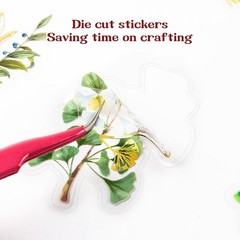 Gilding Flower Stickers 240 Pieces – Glitter Watercolor Transparent Stickers …
