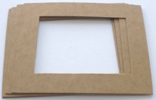 {3} *RECTANGLE FRAMES* Picture Frames Chipboard Die Cuts – 4″ x 5″