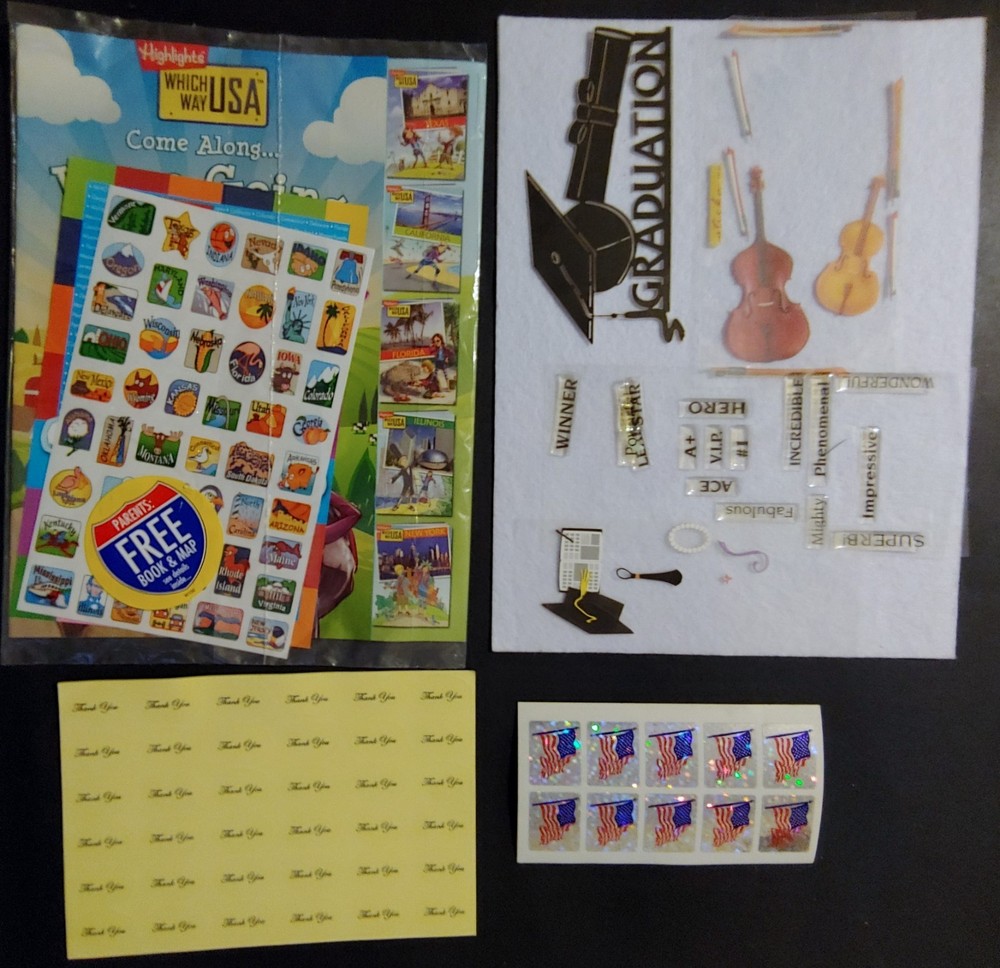 Vintage – Stickers – Variety – some missing as shown – comes as a set as shown