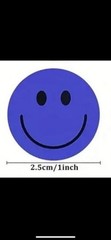 40 PCs 1 Inch Round Happy Smile Face Stickers Scrapbooking Crafts Envelope Seals