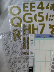 LOT Stickers Alphabet Numbers Beads Labels Stars Hearts Lisa Frank Multicolored