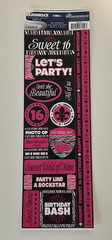 Reminisce Die Cut Sticker Sheet ~ Signature Series – Sweet Sixteen