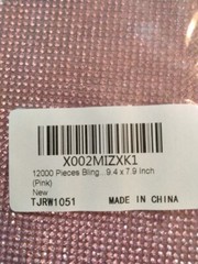 12000 PINK Bling Rhinestone Sheet