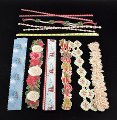 K & Company Mixed Lot of 5 Christmas Embellishments, Paper, & Borders NEW 2012