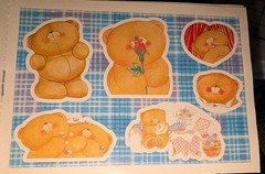 Vintage Hallmark Stickers Book Forever Friends Teddy Bears Activity Book UK New