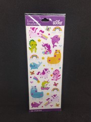 Sticko KAWAII FANTASY ANIMALS Stickers UNICORN LLAMA RAINBOW BUTTERFLY MORE