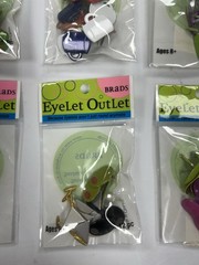 Eyelet Outlet Brads Lot of Food NEW 6 packs Card Making Scrapbooking Fruit Beans