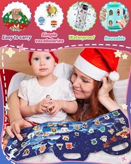 Reusable Christmas Sticker Book for Kids Toddlers Boys Girls Xmas Stickers