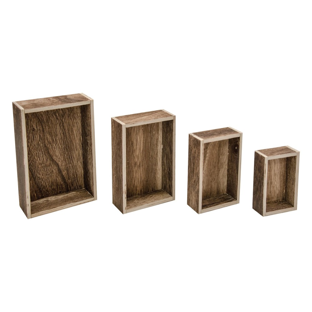 Tim Holtz Idea-Ology Wooden Vignette Boxes 4 Per Pack, 4 Sizes From 5.5 x 4 x…