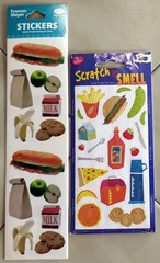 Lot (16 pcs) STICKOPOTAMUS Baking, Groceries, Pizza, Fast Food Binder Stickers