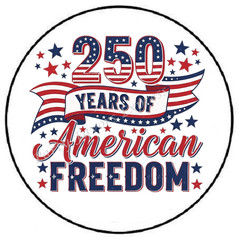 250 YEARS AMERICAN FREEDOM ENVELOPE SEALS LABELS STICKERS PARTY FAVORS