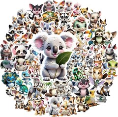 Cute Animal Stickers for Kids – 100 Unique Waterproof Vinyl Designs