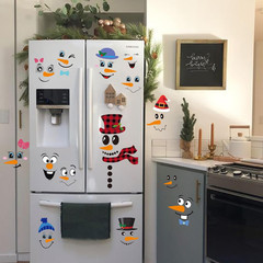 29-Piece Snowman Face Sticker Set for Christmas Crafts and Decorations