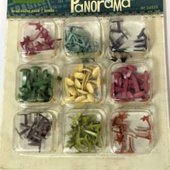 Making Memories Panorama Brads 2 Pack, 108 Pc Each, 9 Brad Styles Airplane Arrow