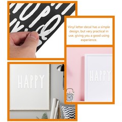 6 Sheets Self Adhesive Alphabet Stickers Business Letter Decals Mailbox