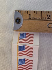 Vintage Roll Of American Flag Stickers 1980s Patriotic Scrapbooking Nostalgic