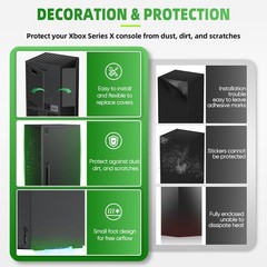 Magnetic Smart Wraps for Xbox Series X Console, Full Protection Protective Cover