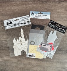 Motorcycle Castle Laser Cuts Scrapbook Craft Supplies Lil Davis Designs Stamping
