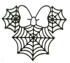 DISNEY HALLOWEEN MICKEY & MINNIE MOUSE, SPIDER, SKULLS, + (BLK, ORANGE, PURPL)