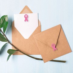 320Pcs Breast Cancer Awareness Pink Ribbon Stickers for DIY Decorations