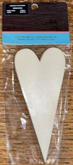 Woodpile Fun Wood Burlap Heart W/ Buttons Craft Card 3D Scrapbook Embellishment