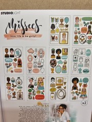 2 PADS Studio Light MISSEES DIE CUT PACKS 20 PAGES EACH LOVE LIFE & BE GIRLY