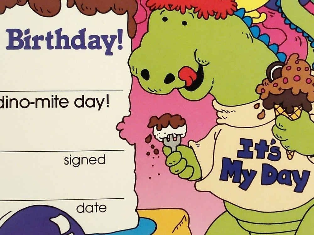 Vintage 80s Trend Enterprises Happy Birthday Card 1987