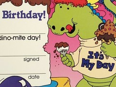 Vintage 80s Trend Enterprises Happy Birthday Card 1987