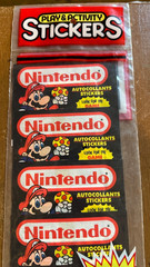 Vintage Nintendo Super Mario Play Activity 5 Packets of Album Stickers Sealed