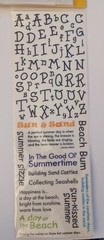 American Traditional Design Rub-On SUN SAND Transfers Beach Items Shell NEW