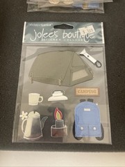 jolee’s boutique stickers Camping and Hiking Stickers NOS Lot of 6 Dimensional