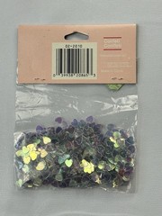 Vintage Paper Art Confetti Hearts Holographic Craft Supply NOS 2010