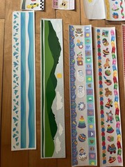 **RARE** SCRAPBOOK BORDER LOT Sandylion Stickers – 1990s, Vtg