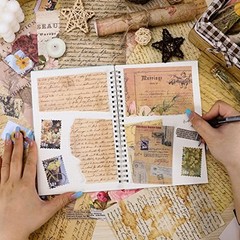 300PCS Vintage Scrapbooking Supplies Scrapbook Paper Vintage- 300PCS Mix