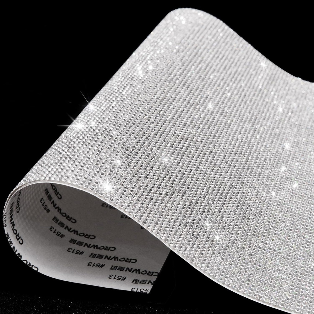 Bling Crystal Rhinestone Sheets Self Adhesive, Glitter Rhinestone Sheet for Car