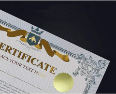 300Pcs 2 Inch Bright Gold Metallic Certificate Sealing Labels with Serrated Edge