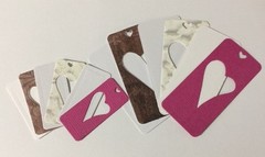 HEART TAG Die-Cuts(12pc)Comes In 2 Sizes(1-1/4″x 1/2″)&(7/8″x 2″)Card Making•