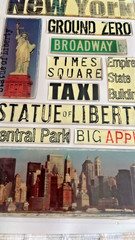 NYC Scrapbook 3D,Epoxy , Paper Stickers New York City Lot of 3