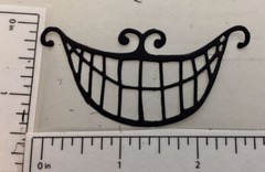 Wonderland Die Cuts * Cheshire Cat’s Grin * Set of 12 * Black or White Cardstock