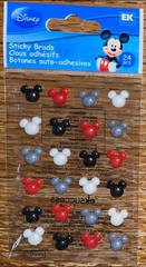 Disney Ek Success Black Red White Gray Mickey Mouse Icons Heads Ears Stickers 3D