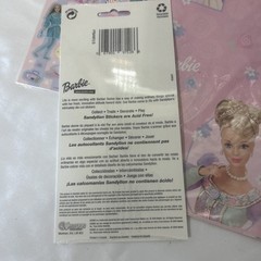 Vintage Barbie Party Lot Stickers Gift Wrap Party Favors Notepad Unused Y2K 2000