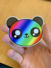 Panda Sticker Kawaii Japan Cute Bear Rainbow Vinyl 3 inches K-Pop