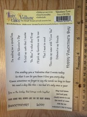 Valentines Love Words & Phrases Vellum Sticker Sheet Scrapbook Craft Stickers