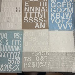 45+ Sheets White Letraset Letters -Zipper Helvetica Times Broadway- Many Fonts