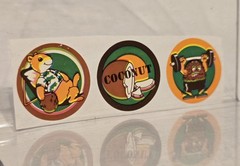 Vintage 80’s CTP Coconut Scratch n Sniff Sniffys Stickers Strip Squirrel Sheet