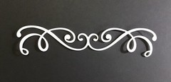 BORDERS Flourish Border Die Cut Embellishments 6 pcs Scrapbook Cards Crafts