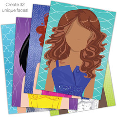 Bendon Create-A-Face Sticker Pad (Princess)